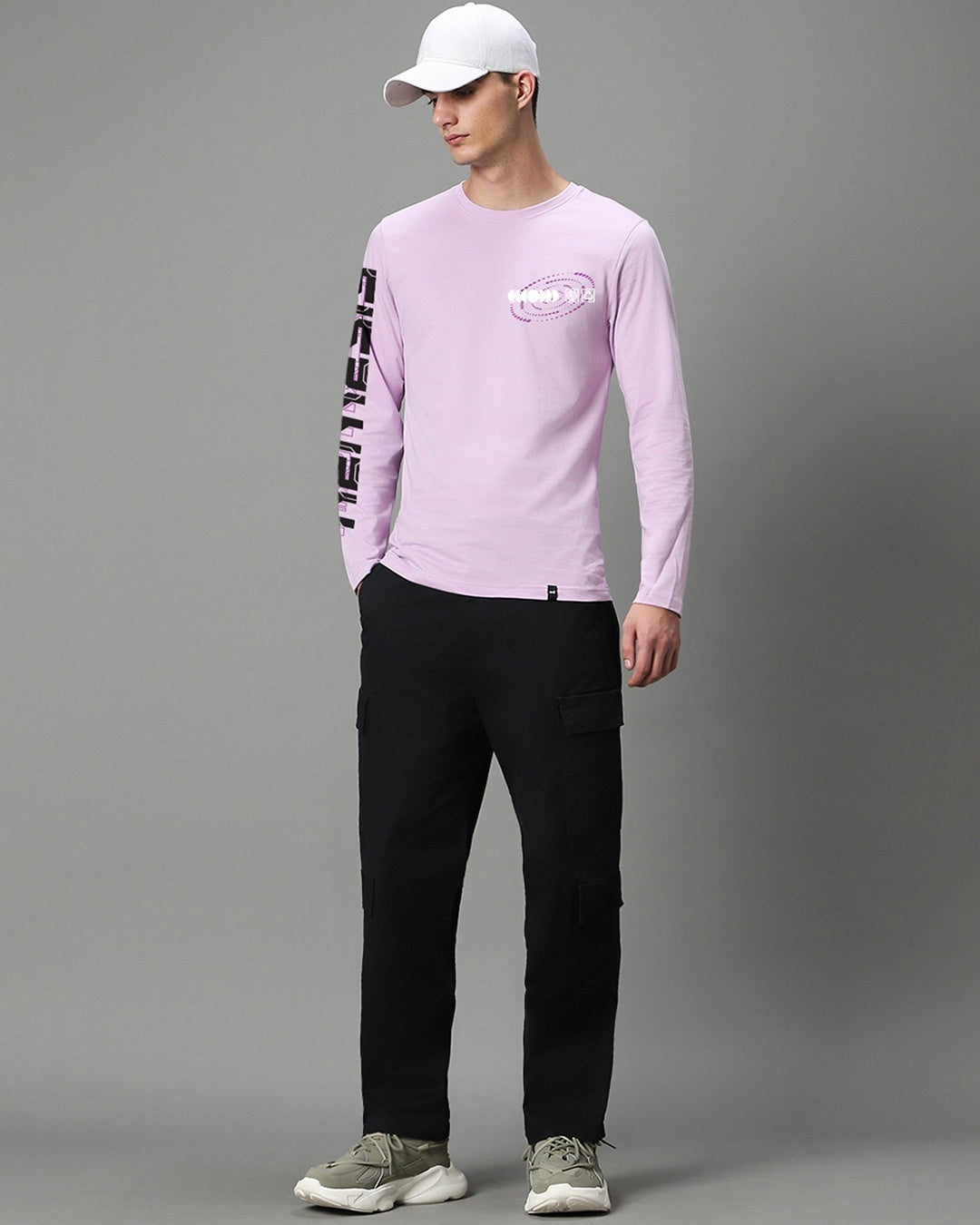 Men's Purple Nemesis Graphic Printed T-shirt