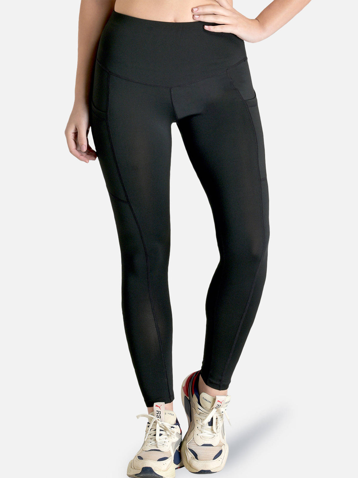 Skin Fit Pocket Sports Legging - Grey | L90 - view 13