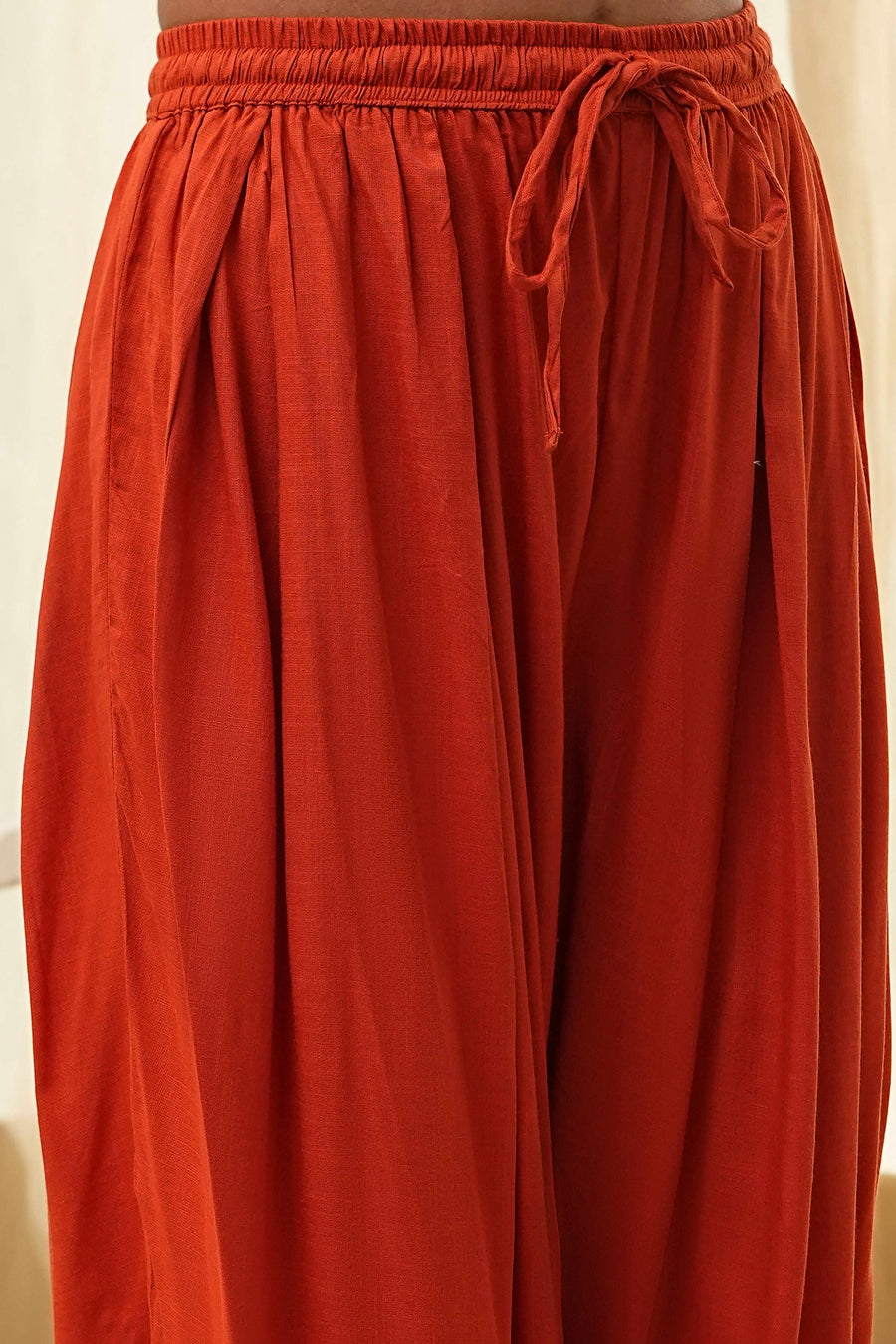 Burnt Orange Straight Solid Co-ord Set CO87