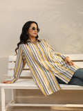 Libas Multi Coloured Striped Printed Cotton Blend Shirt