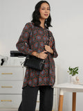 Gerua Multi Floral Printed Cotton Blend Shirt