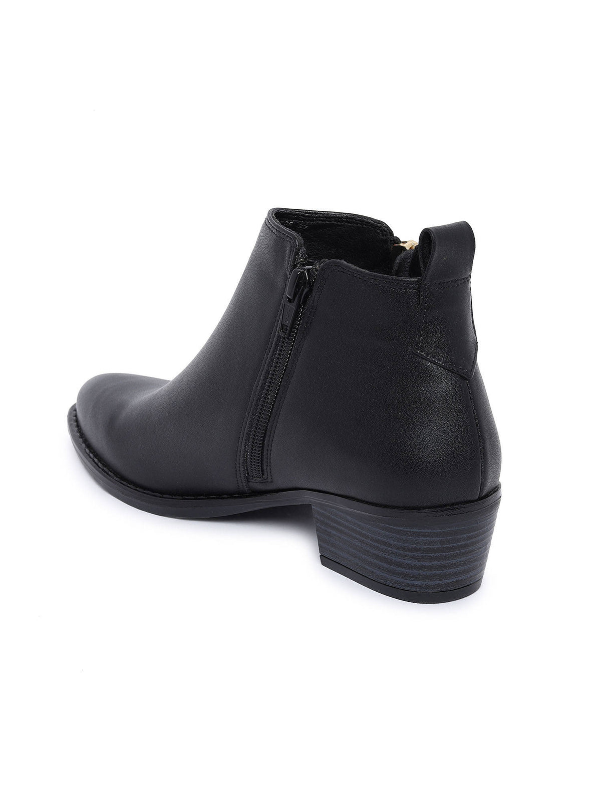 Solid Black Gold Boots | BT61 - view 5