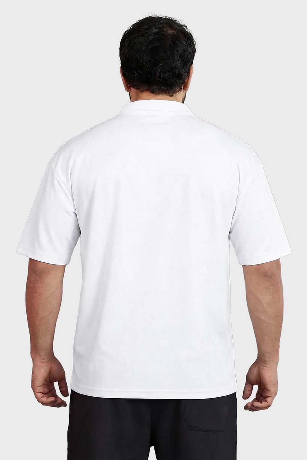 Noir Oversized Polo T-shirt White