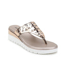 Patterned Rose Gold Wedges | H78 - view 1