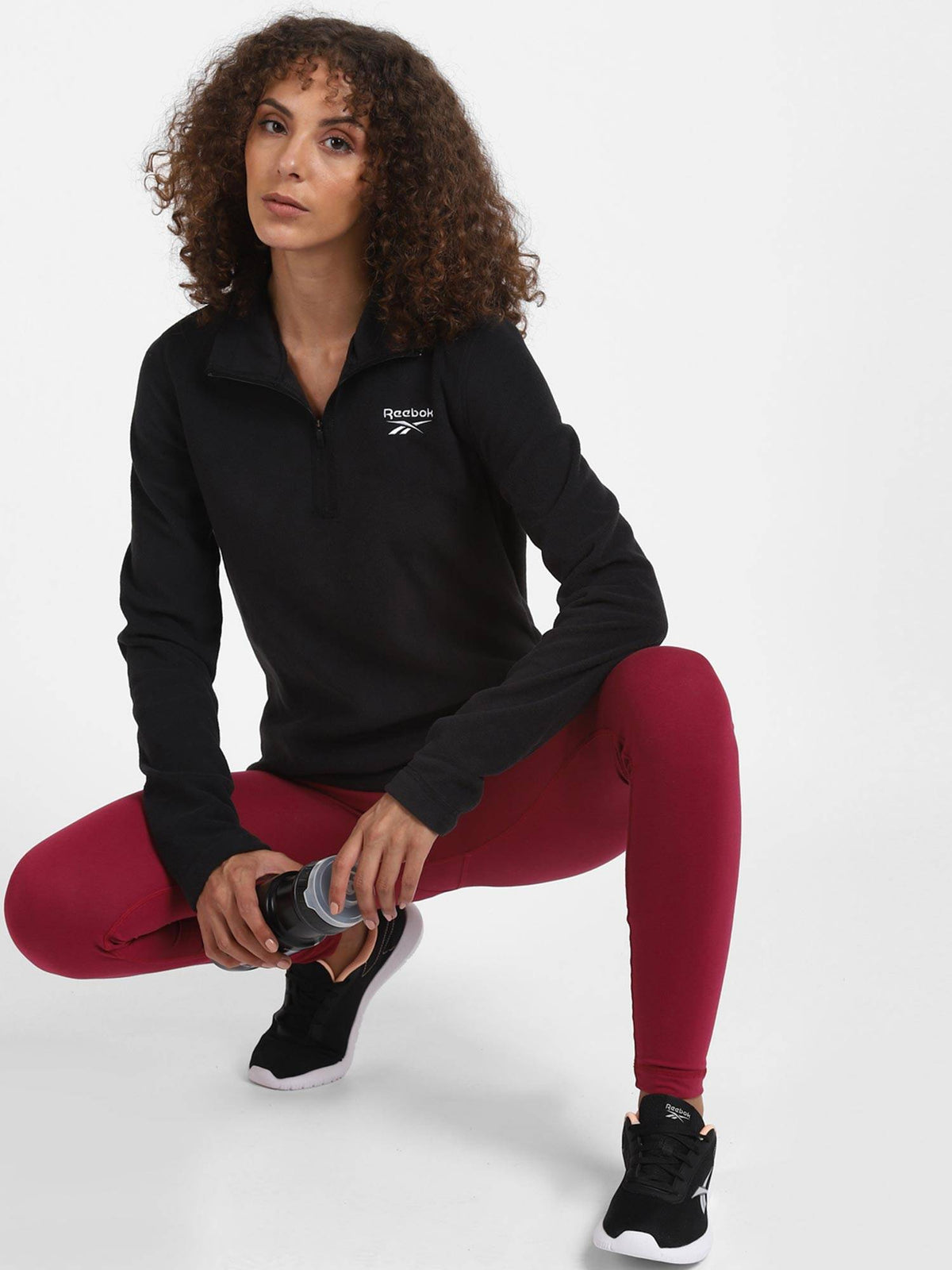 Ow Flc Q Zip Black Outdoor Jacket | JK12 - view 3