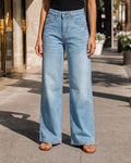 Shein Women Full Length Mid Wash Jeans Shein