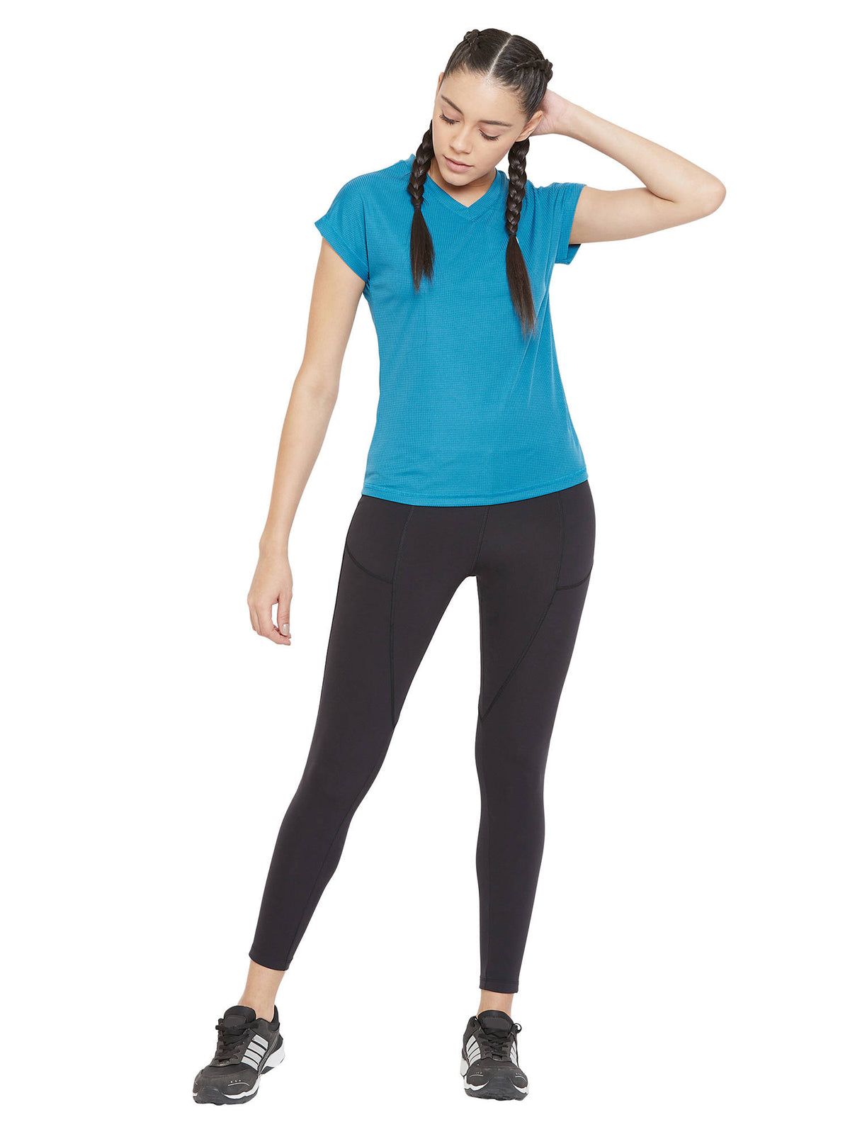 Blue Short-Sleeve Lightweight Quick Dry Running Fitness Sports T-Shirts | TT89 - view 2