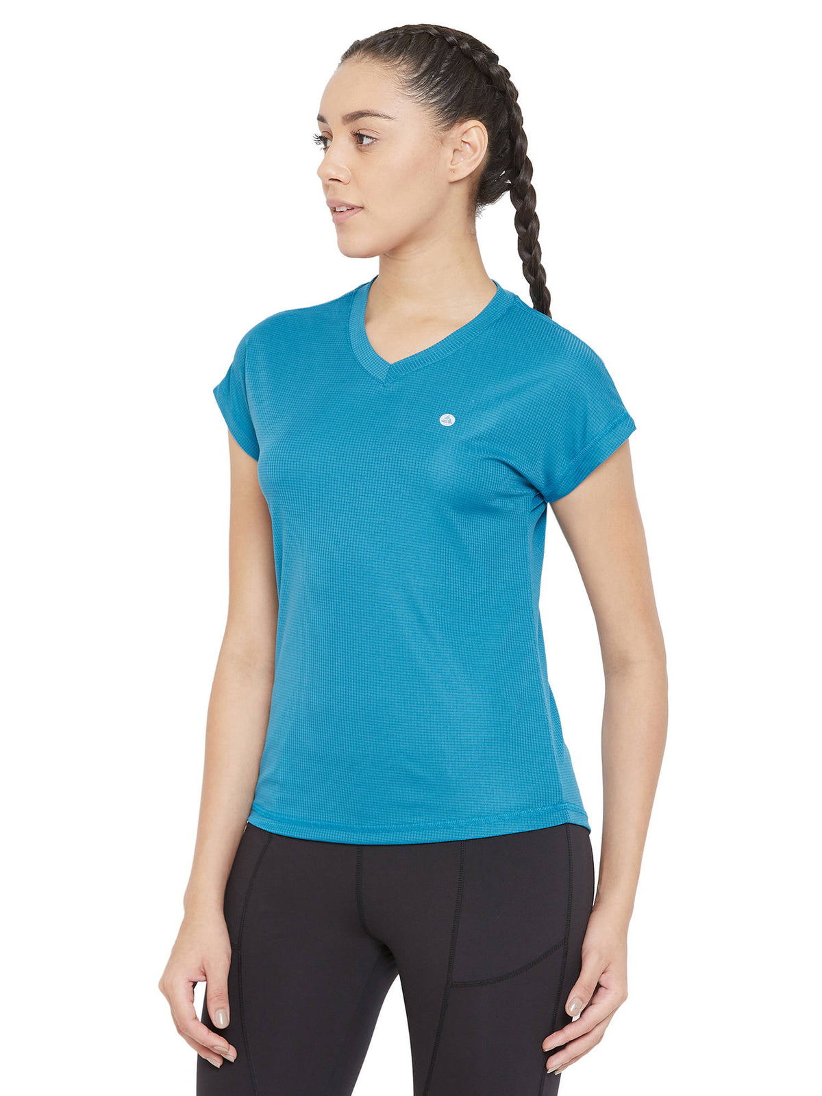 Blue Short-Sleeve Lightweight Quick Dry Running Fitness Sports T-Shirts | TT89 - view 3
