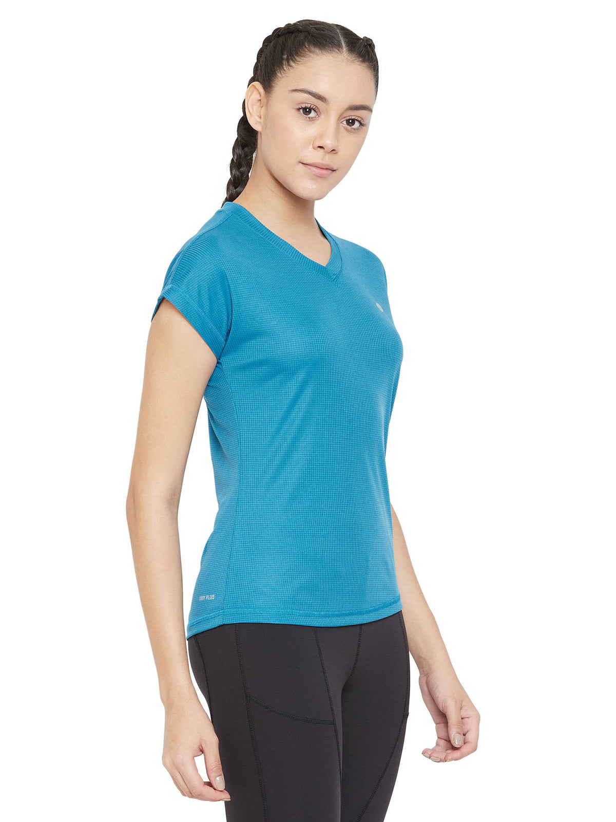 Blue Short-Sleeve Lightweight Quick Dry Running Fitness Sports T-Shirts | TT89 - view 4