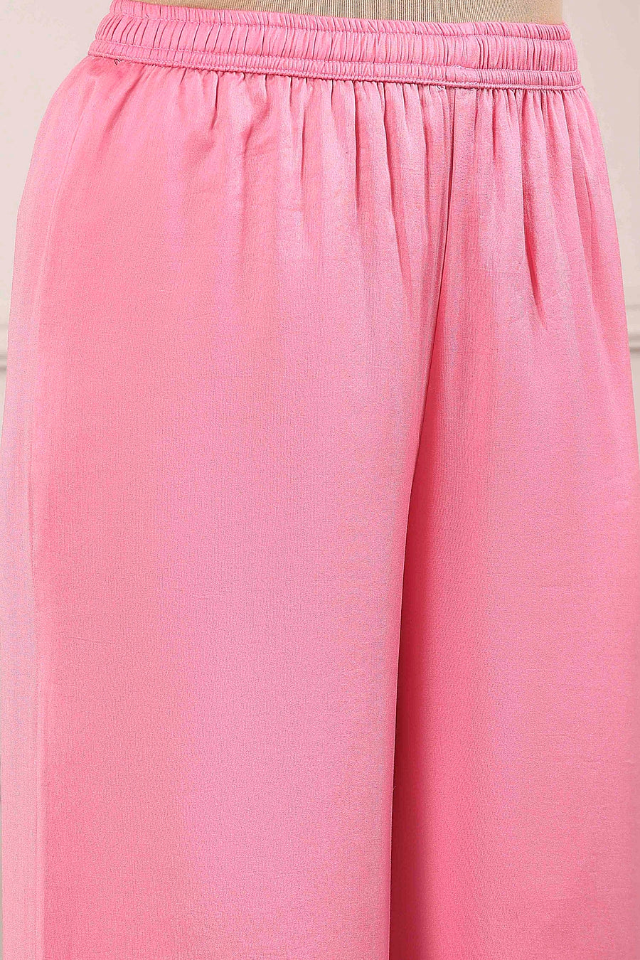 Rose Pink Cotton Silk Embroidered Anarkali Suit Set A34