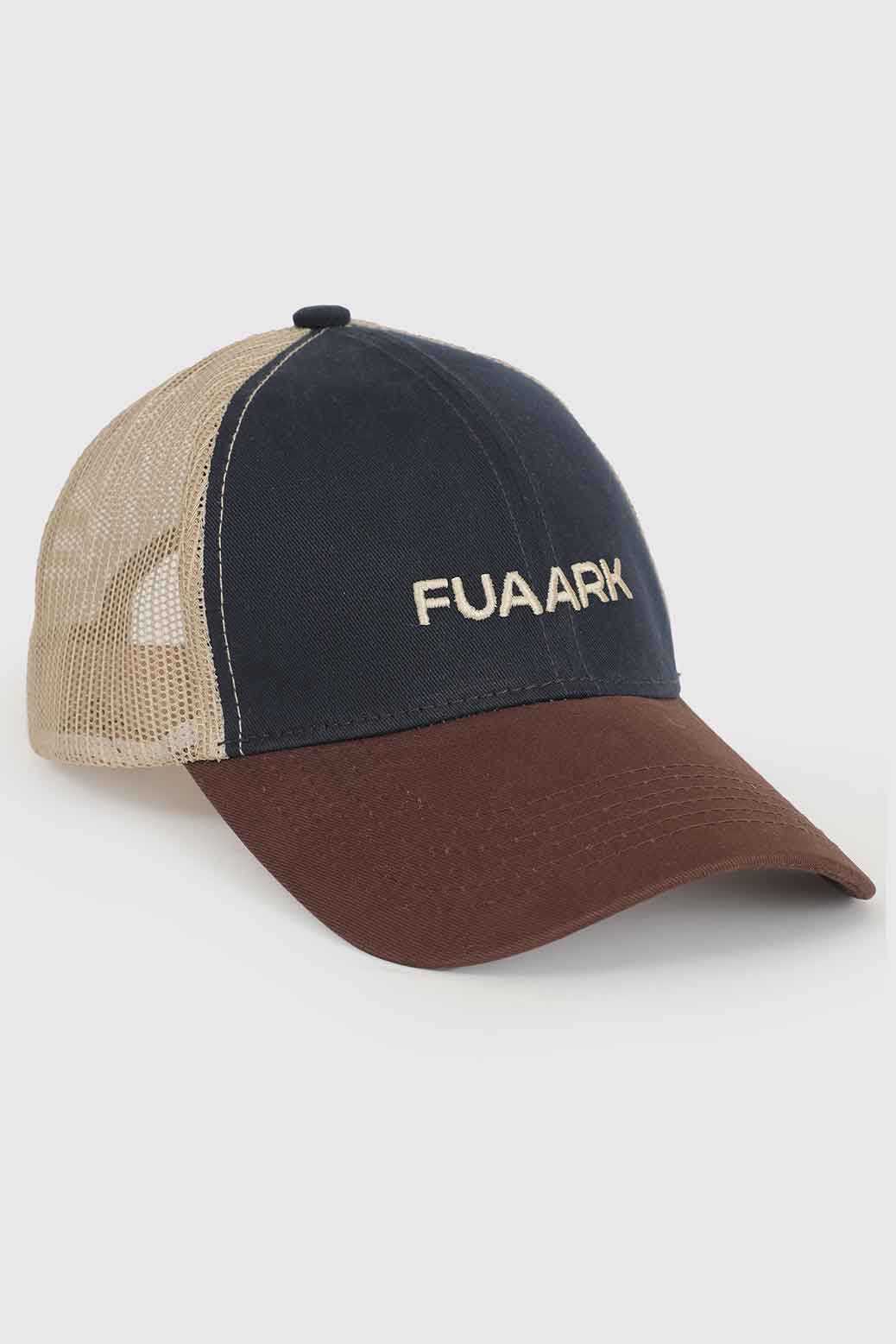Sleek Trucker Cap Navy/Beige