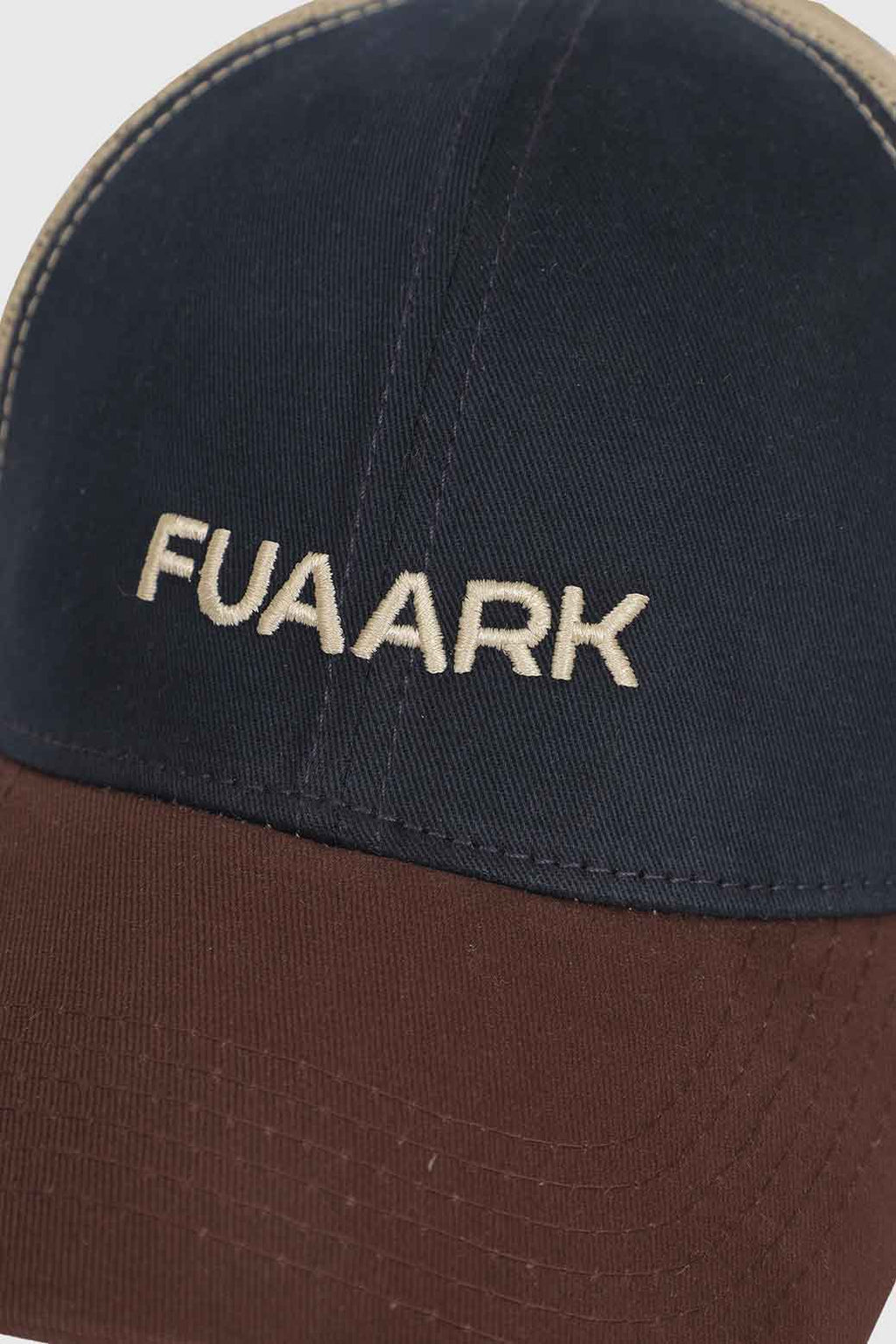 Sleek Trucker Cap Navy/Beige