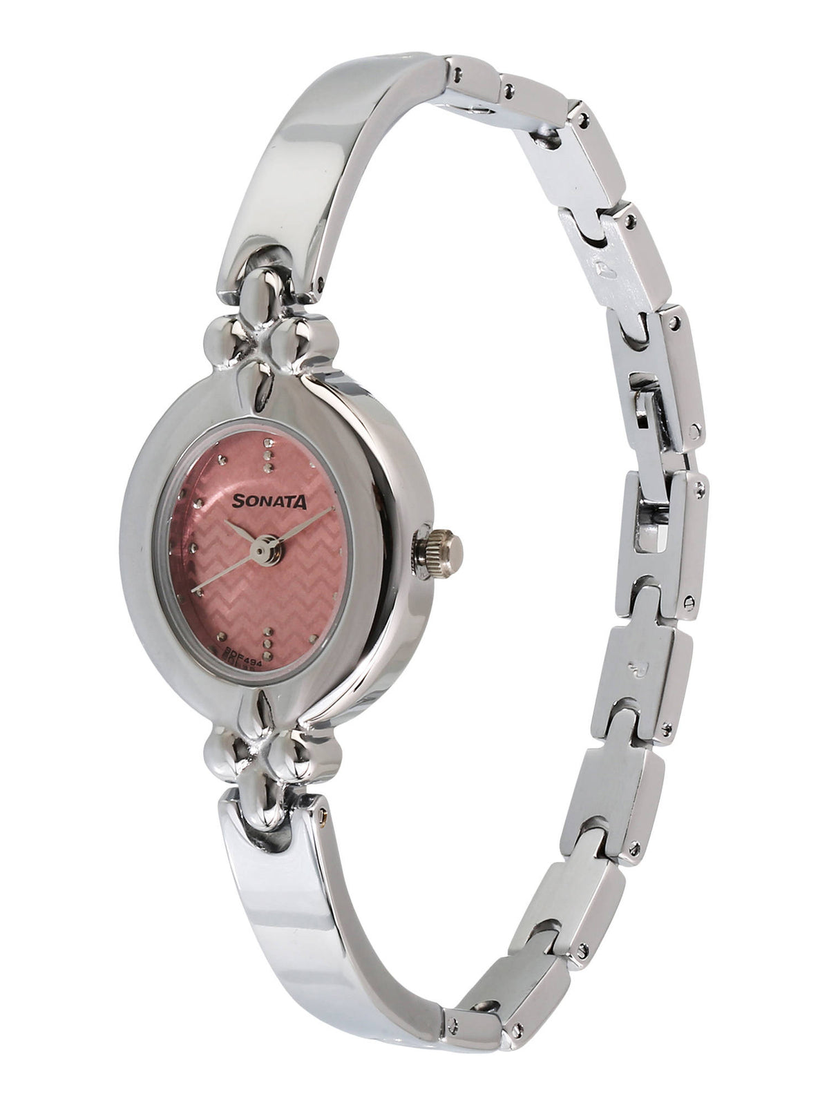 Pink Dial Metal Strap Watch - NL8093SM02 | W92 - view 2
