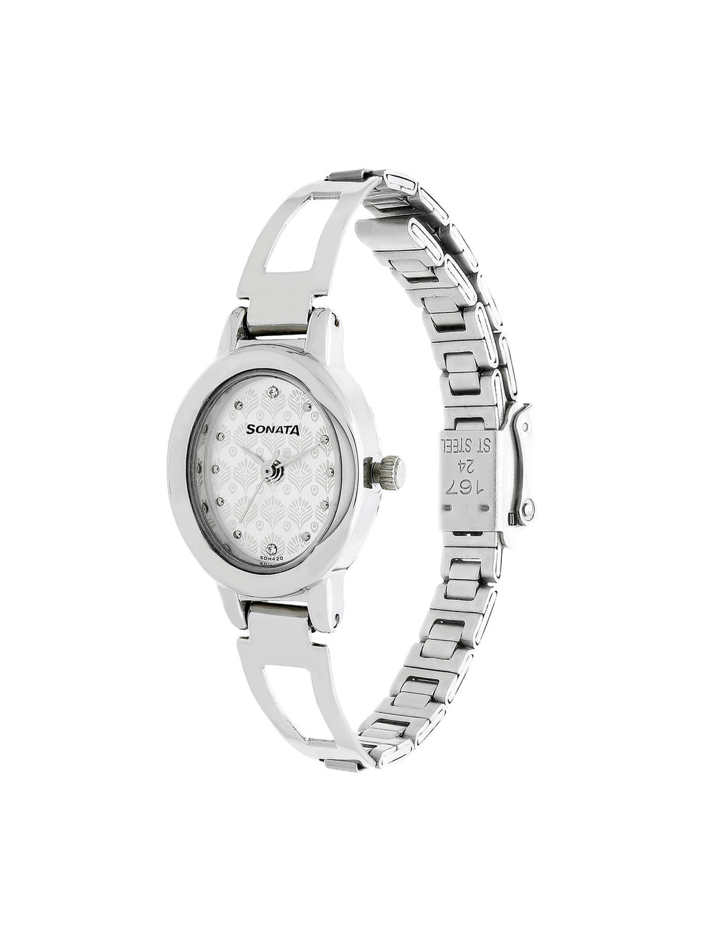 Pankh Silver Dial Stainless Steel Strap Watch - NM8085SM02 | W92 - view 3