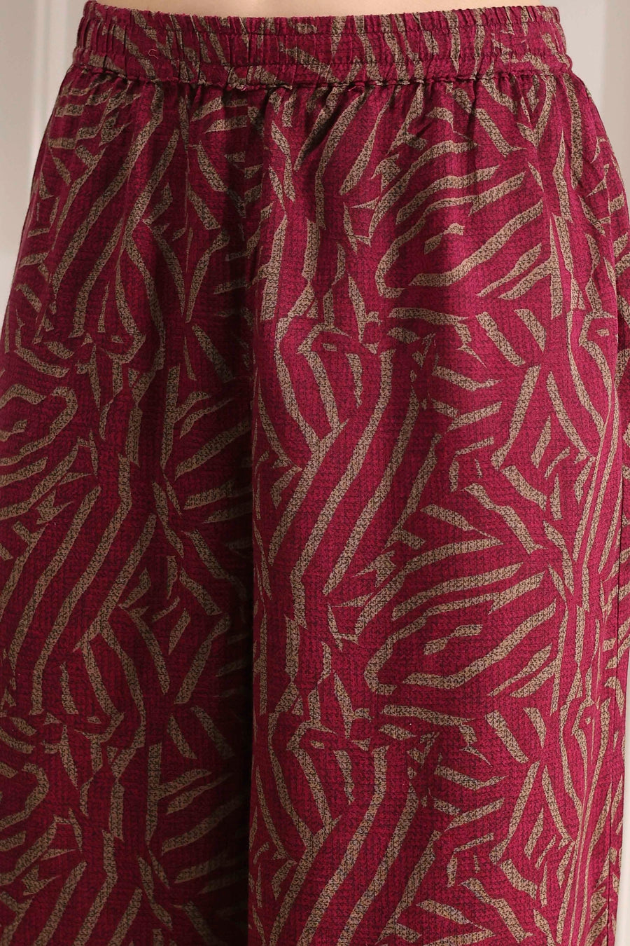Berry Printed Straight Kurta Set CO87