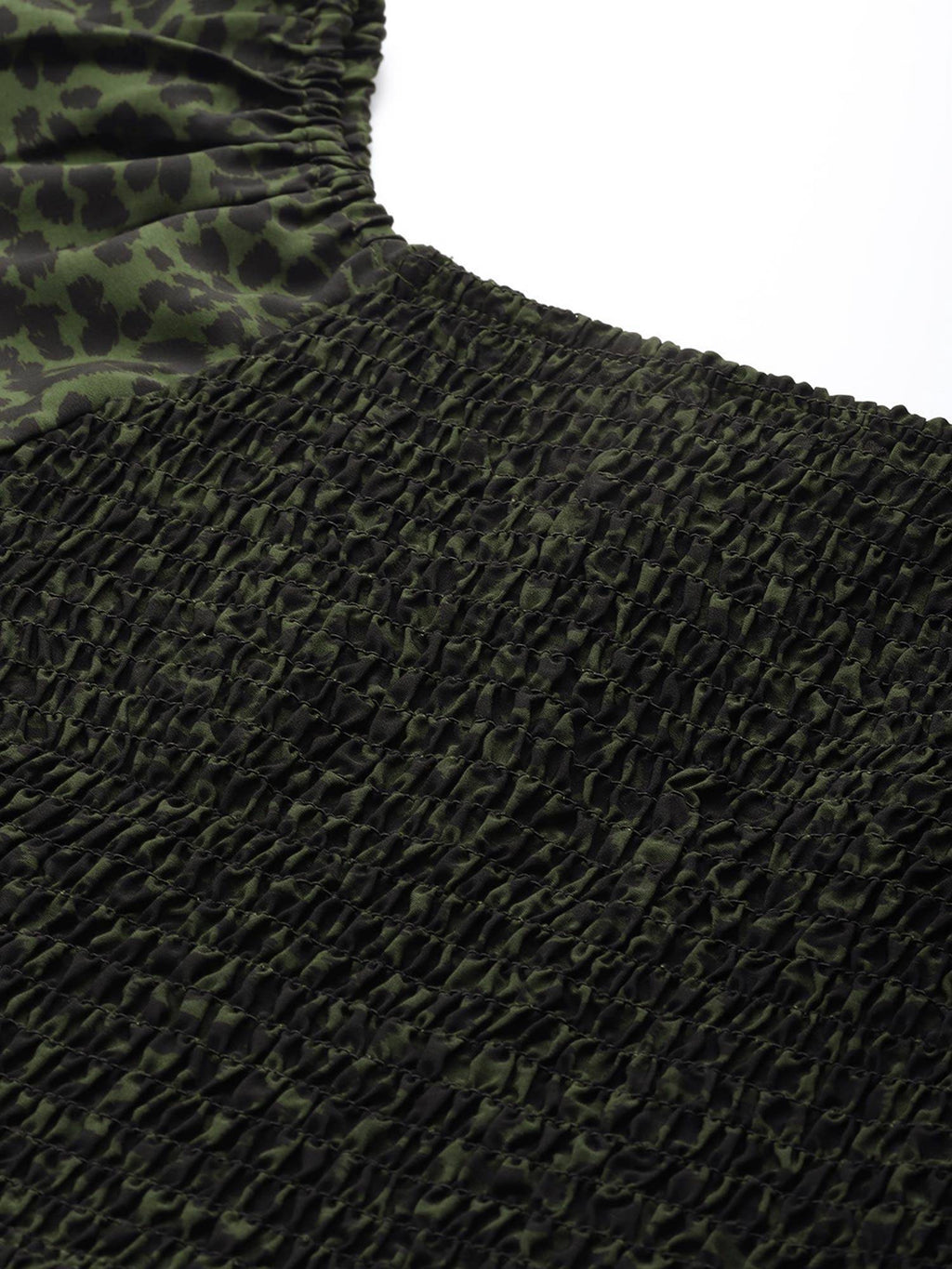 Green Printed Crop Top | CT61 - view 5