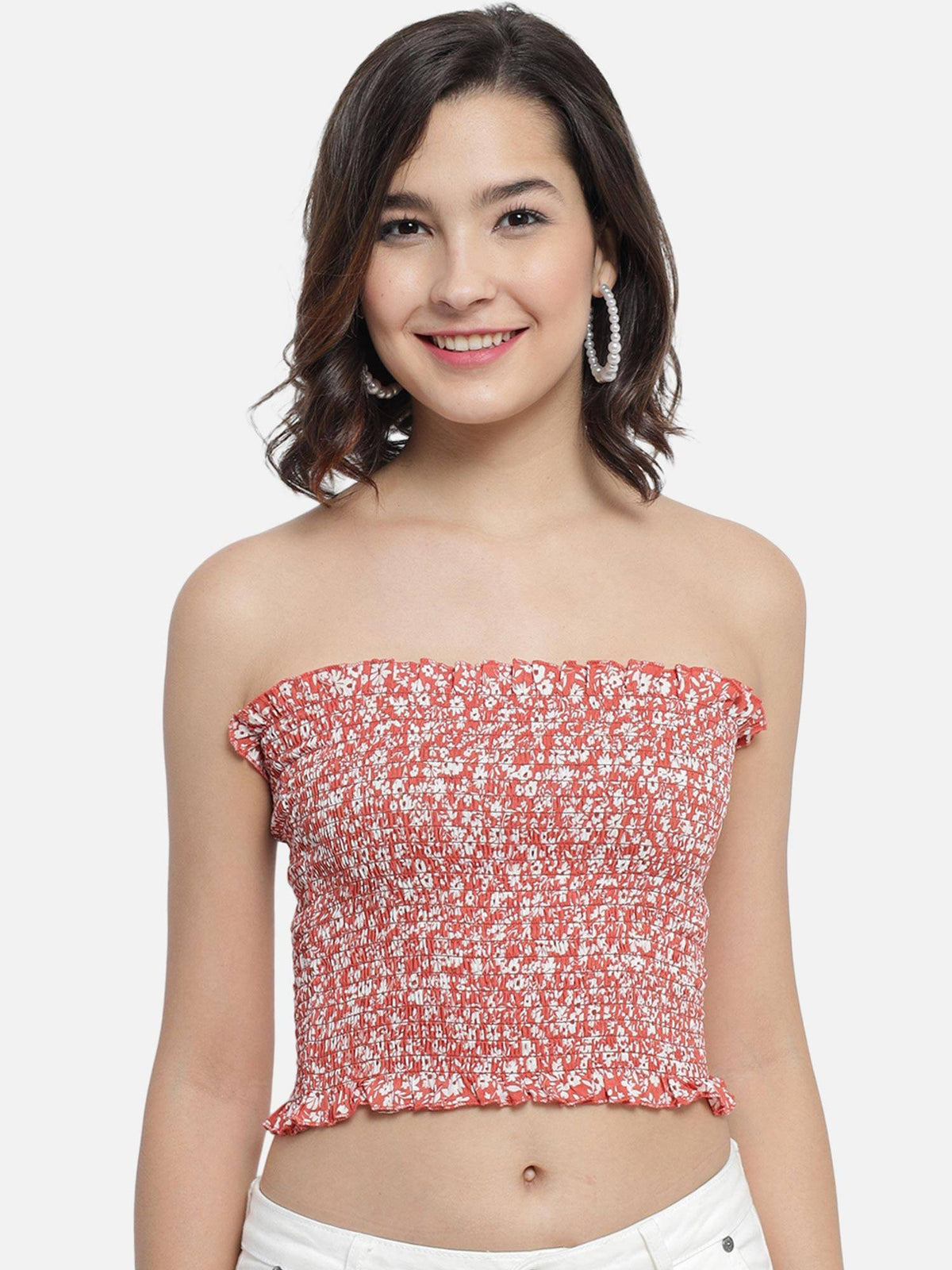Abstract Navy Tube Top | TT90 - view 19