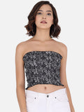 Black Abstract Tube Top | TT90 - view 1