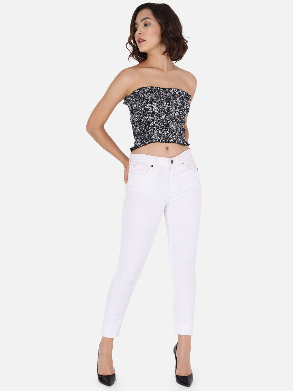 Black Abstract Tube Top | TT90 - view 2