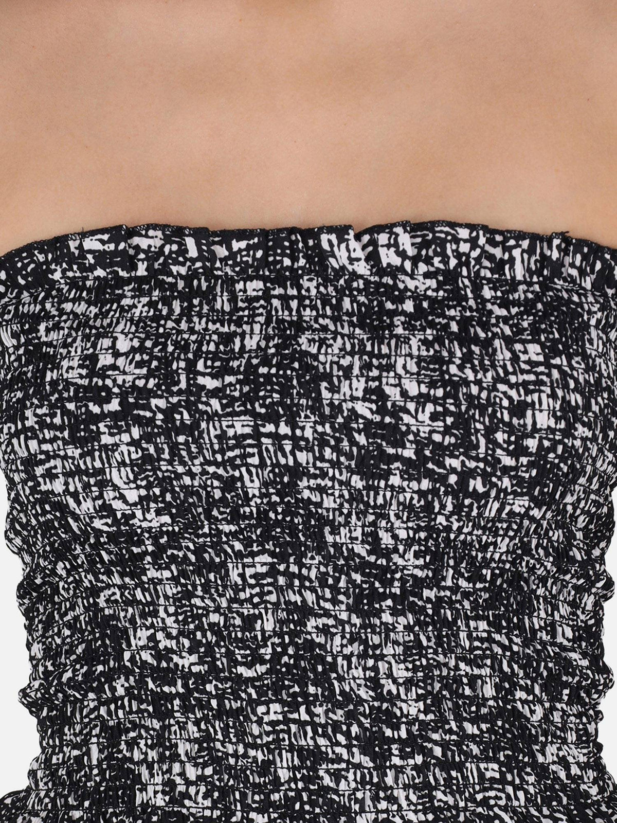 Black Abstract Tube Top | TT90 - view 8