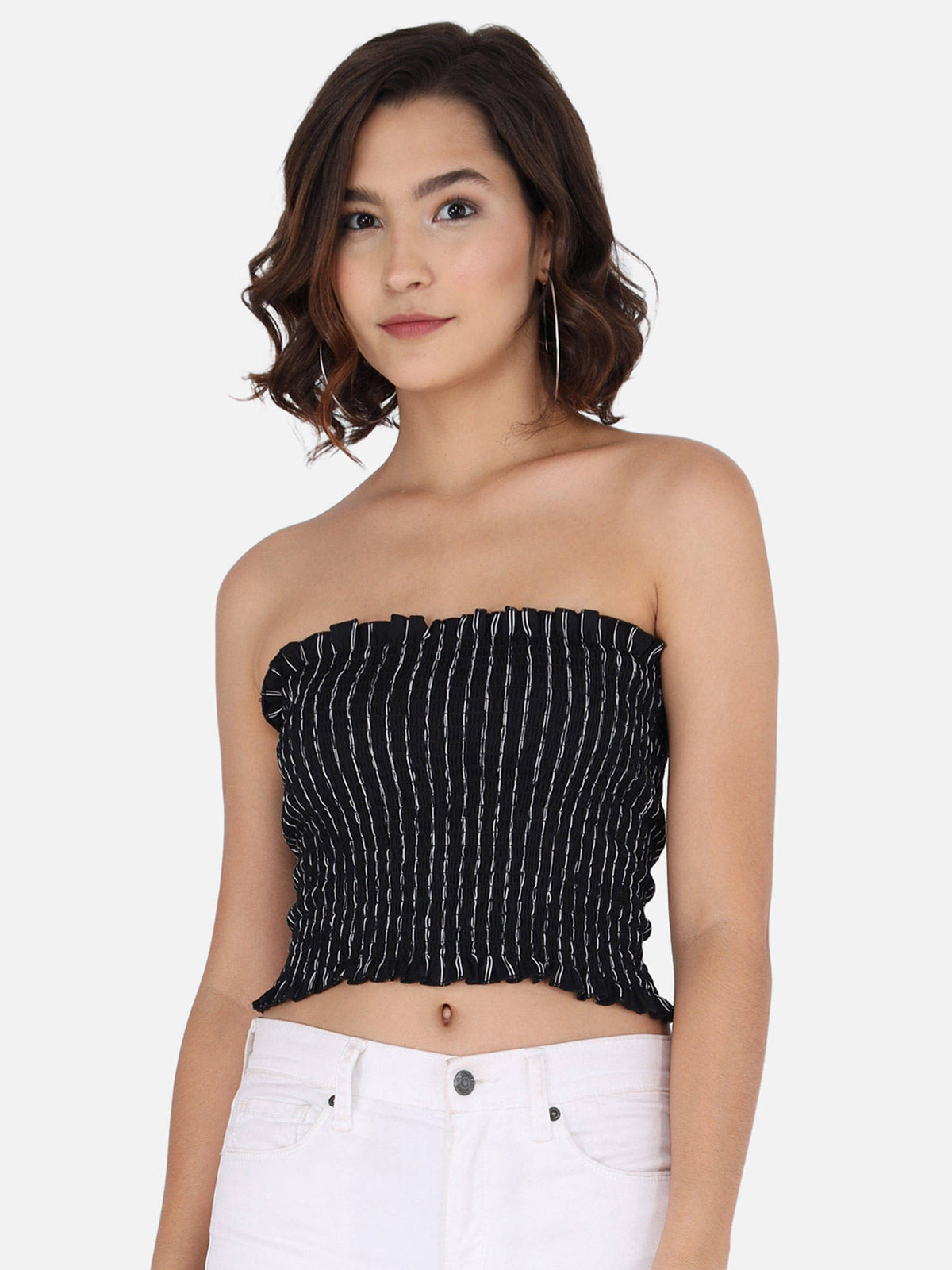 Abstract Navy Tube Top | TT90 - view 8