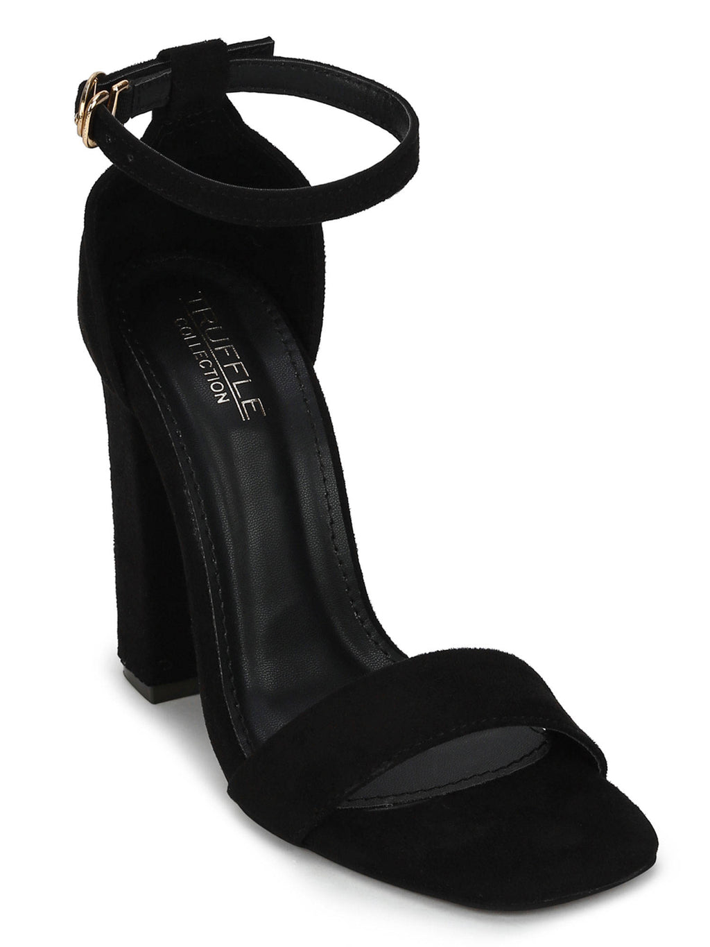 Black Solid Sandals | SD89 - view 1