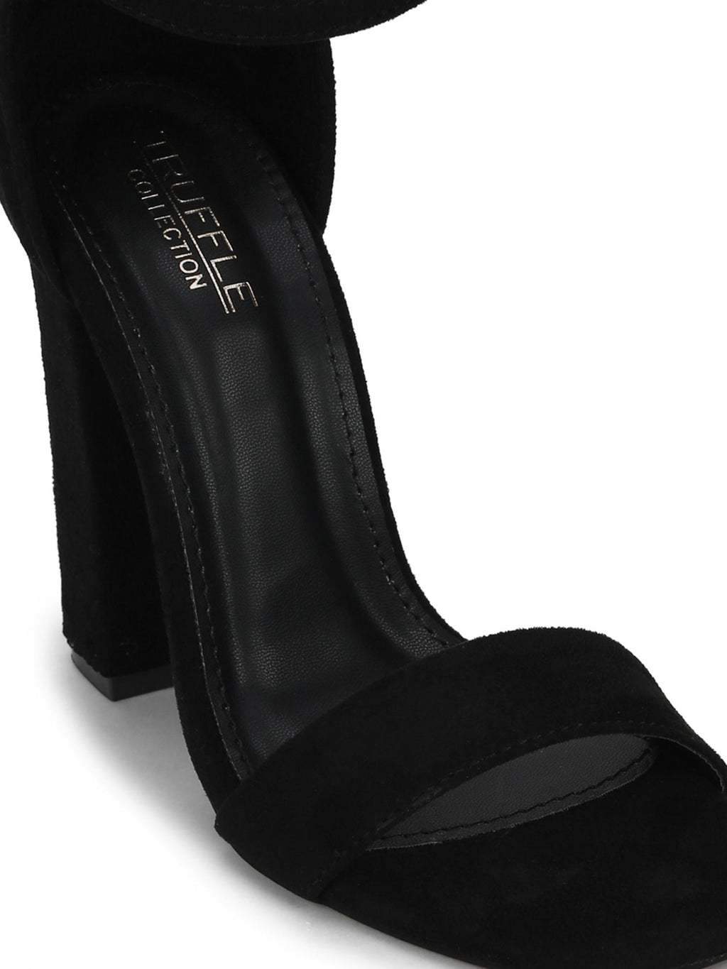 Black Solid Sandals | SD89 - view 5