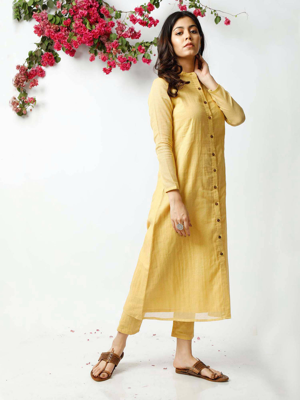 Yellow Mischeivious Kurta | U3S - view 6