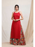 Red Cotton Kurta | FY93 - view 1