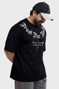 Trust The Hustle Oversized T-shirt Black