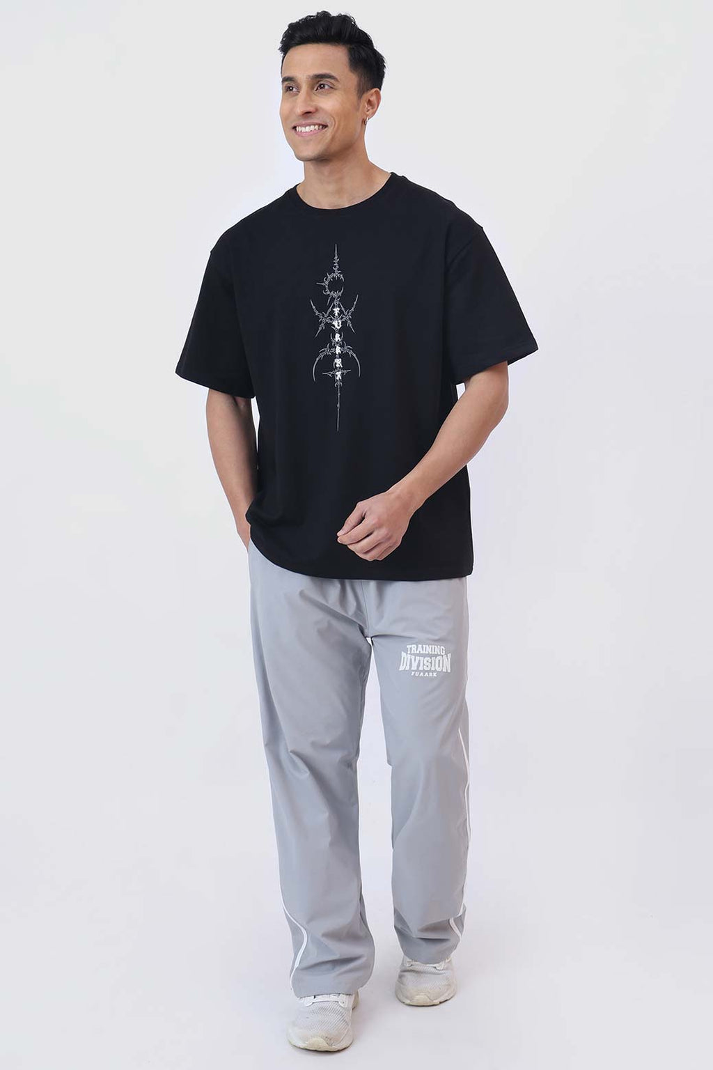 Twin Sword Oversized T-shirt Black