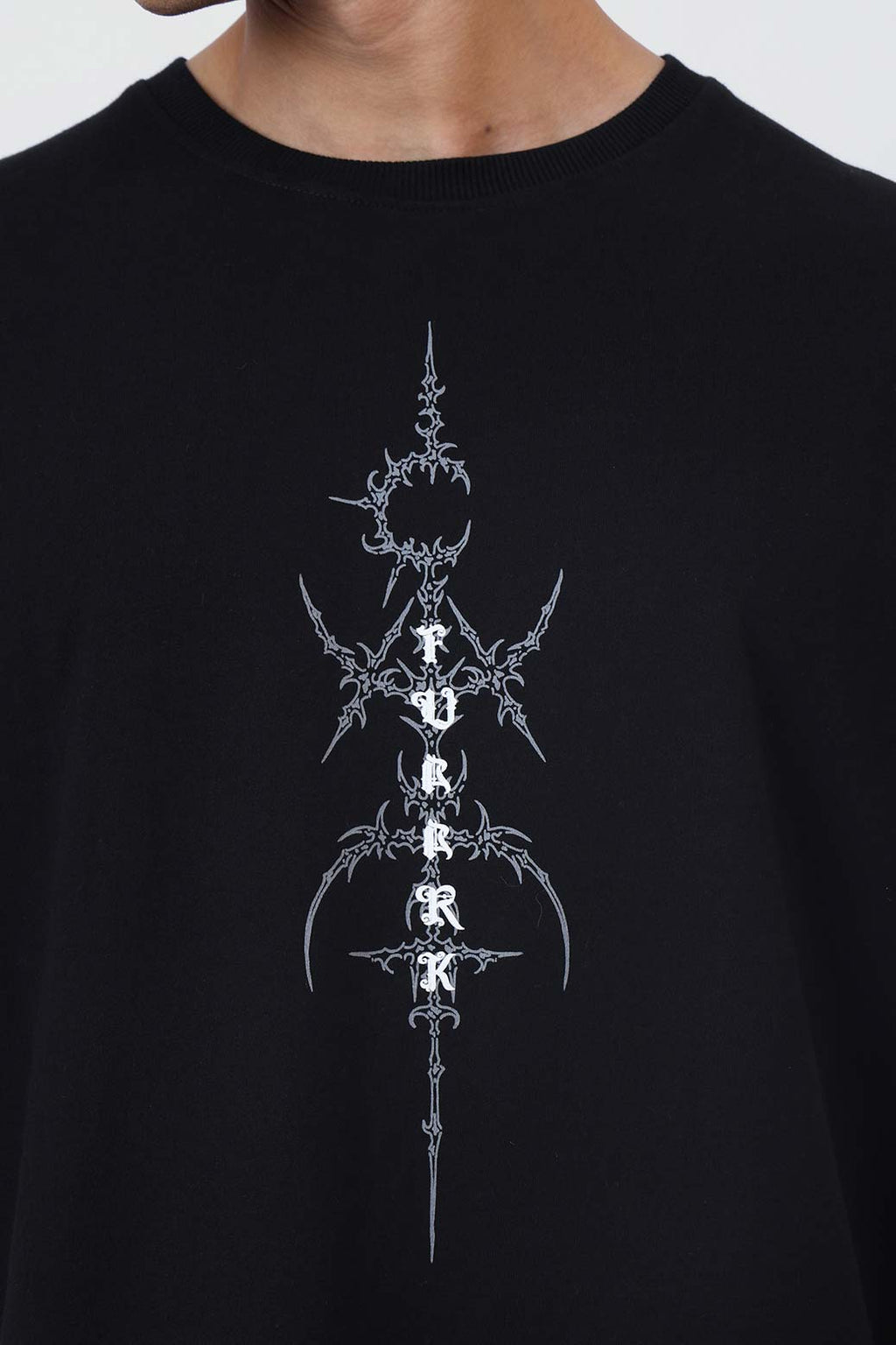 Twin Sword Oversized T-shirt Black