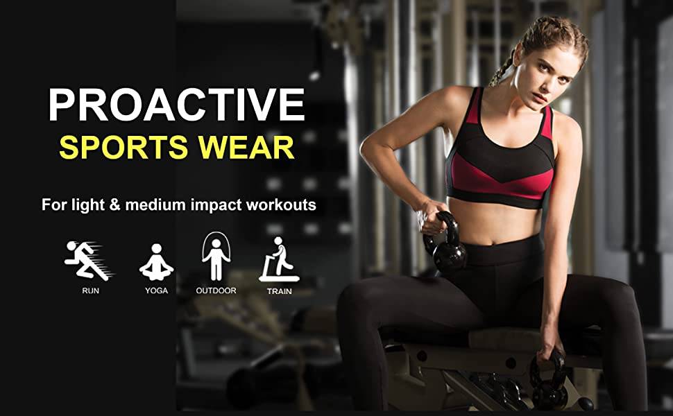 Van Heusen Women Proactive Antibacterial & Wireless Sports Bra - Black | sb09 - view 9