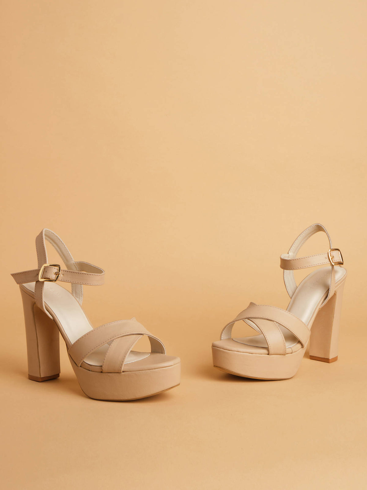 Veronic Beige Heels | H78 - view 2
