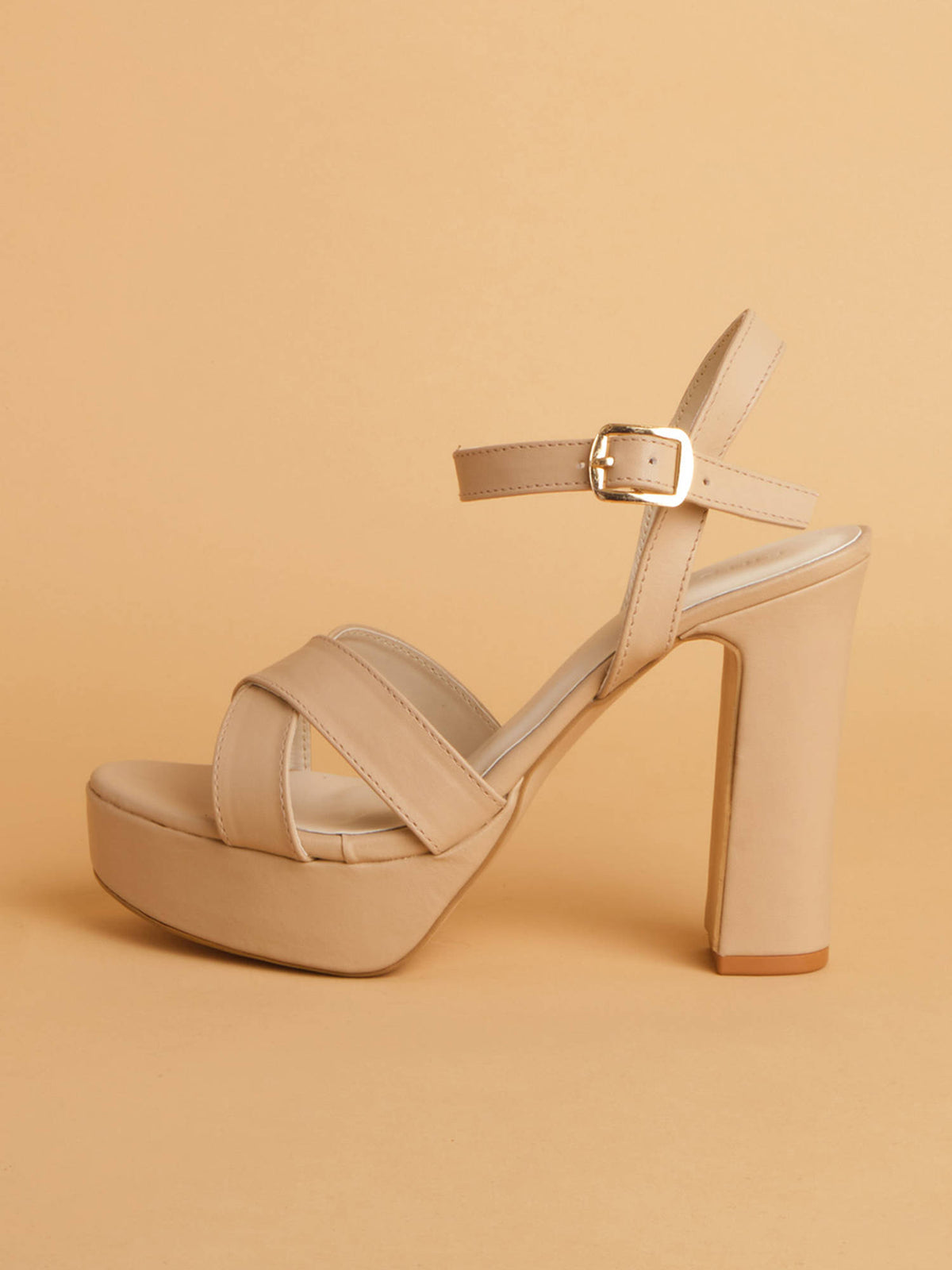 Veronic Beige Heels | H78 - view 4
