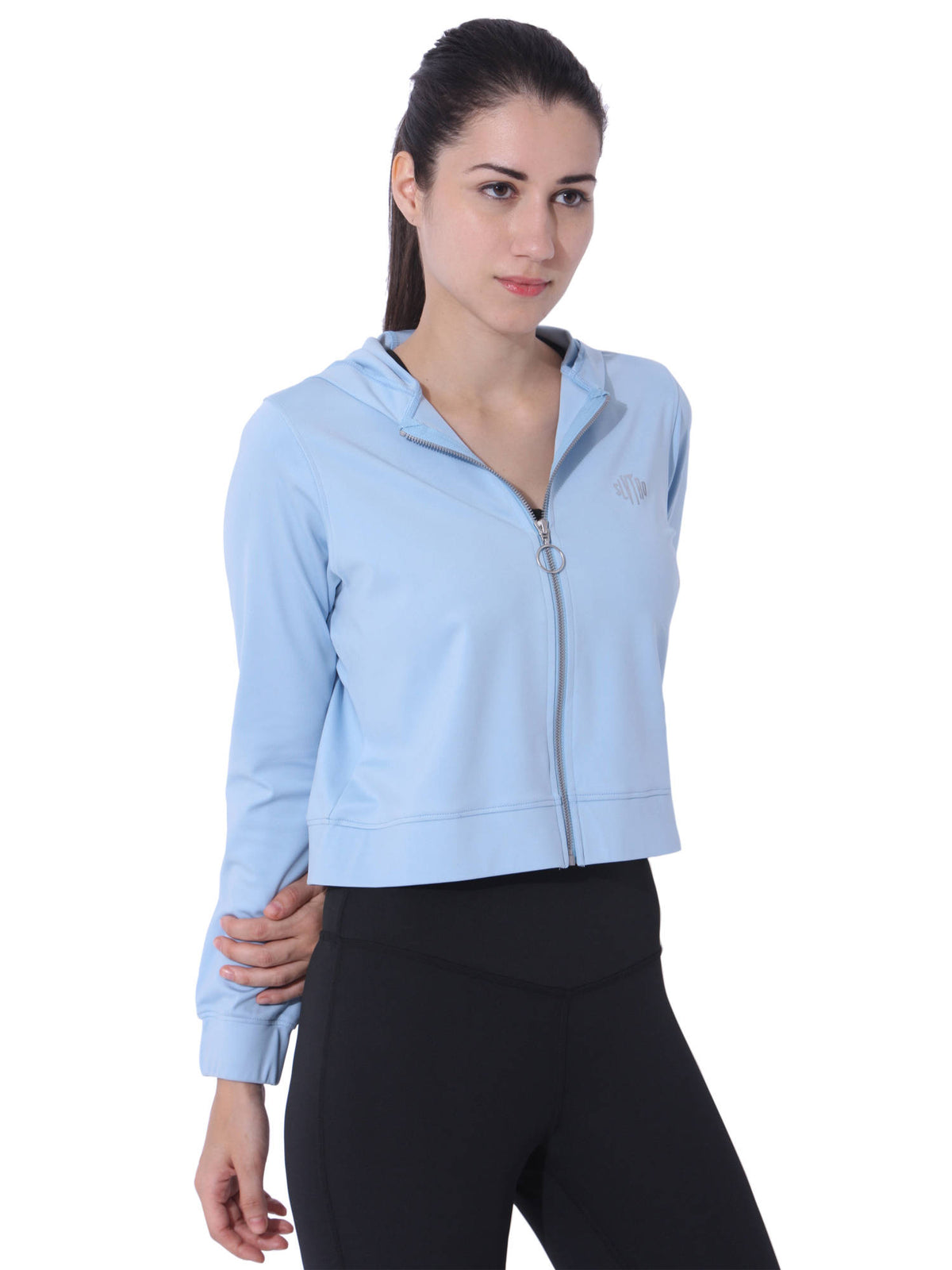 Women Crop Jacket - Blue | JK12 - view 2