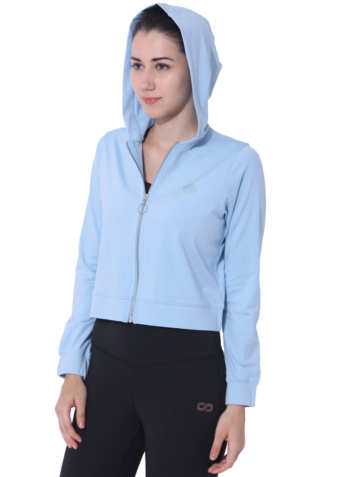 Women Crop Jacket - Blue | JK12 - view 4
