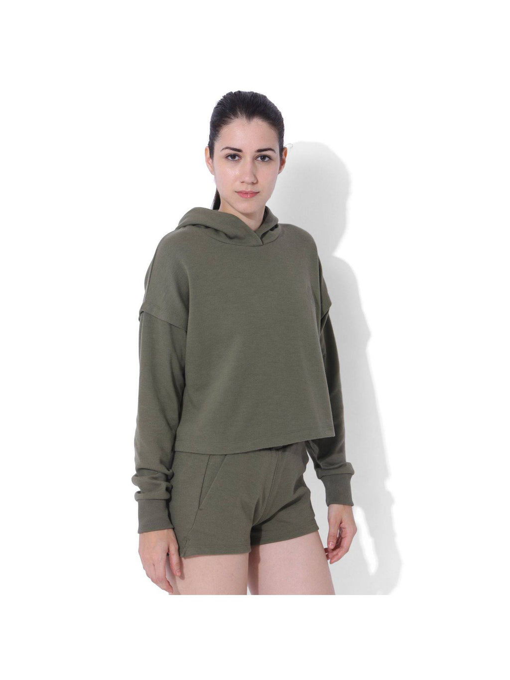 Women Balance Split Sleeve Hoodie - Black | HD56 - view 9