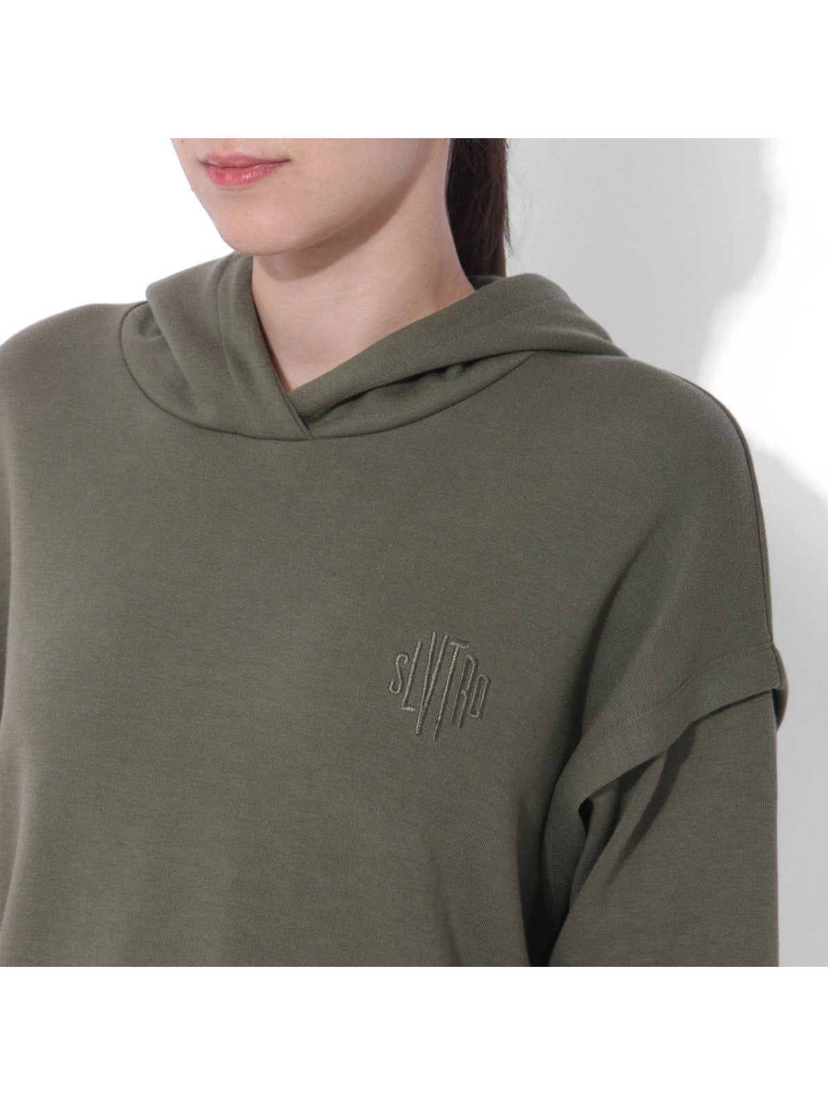 Women Balance Split Sleeve Hoodie - Black | HD56 - view 10
