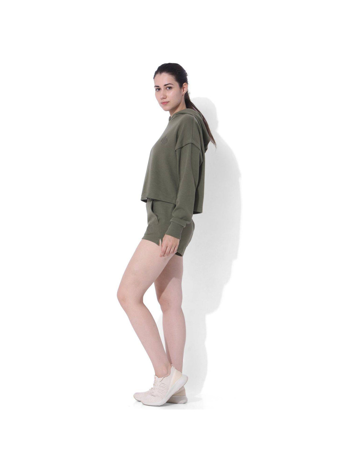 Women Balance Split Sleeve Hoodie - Black | HD56 - view 12