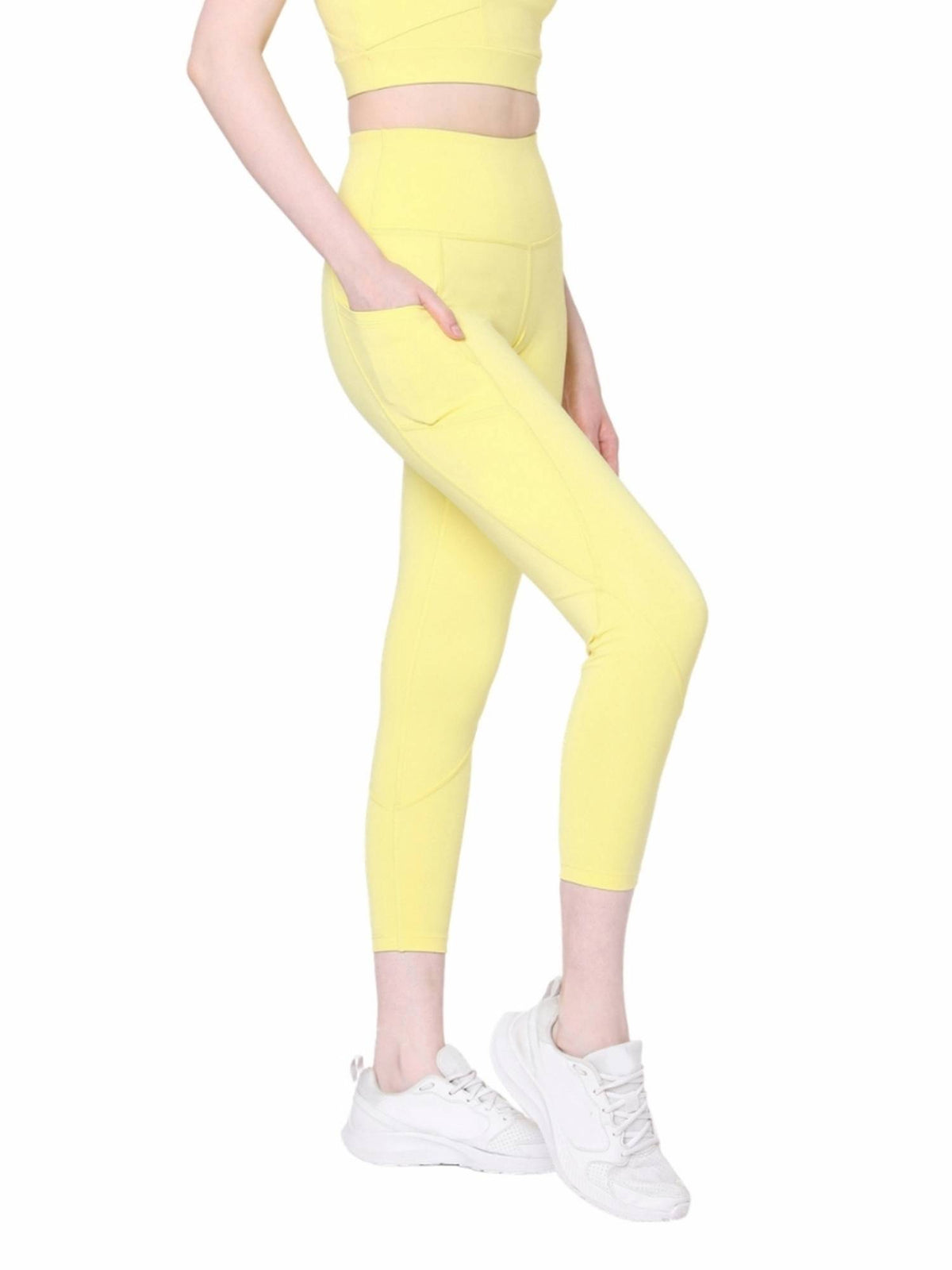 Aura Leggings Candy Floss - Yellow | L90 - view 4